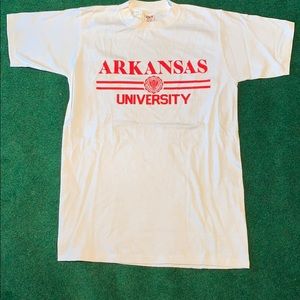 Vintage Arkansas university t shirt small DSWT NWT